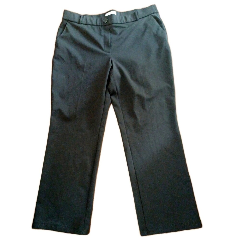 Kasper Women's Black Pull-on Dress Pants Office Career Size 36×28